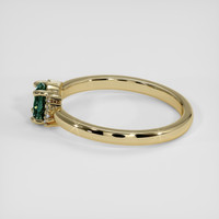 0.46 Ct. Bluish Green Sapphire Ring, 18K Yellow Gold 4