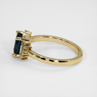 1.07 Ct. Sapphire Ring, 18K Yellow Gold 4
