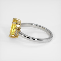 2.11 Ct. Yellow Sapphire Ring, 18K Yellow & White 4