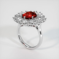 4.10 Ct. Ruby Ring, Platinum 950 2