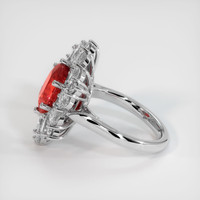 4.26 Ct. Ruby Ring, Platinum 950 4