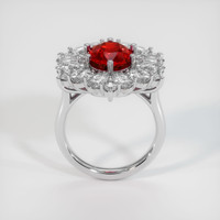 3.62 Ct. Ruby Ring, Platinum 950 3