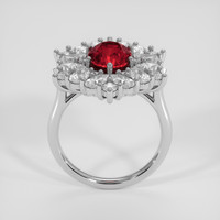 3.01 Ct. Ruby Ring, Platinum 950 3