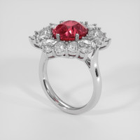 5.15 Ct. Padparadscha Sapphire Ring, Platinum 950 2