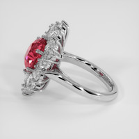 5.15 Ct. Padparadscha Sapphire Ring, Platinum 950 4