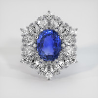 4.07 Ct. Sapphire Ring, Platinum 950 1