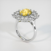 4.01 Ct. Yellow Sapphire Ring, Platinum 950 2