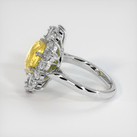 4.01 Ct. Yellow Sapphire Ring, Platinum 950 4