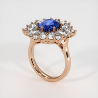 3.49 Ct. Sapphire Ring, 14K Rose Gold 2