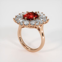 4.10 Ct. Ruby Ring, 14K Rose Gold 2