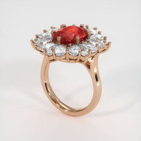 4.26 Ct. Ruby Ring, 14K Rose Gold 2