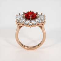 3.62 Ct. Ruby Ring, 14K Rose Gold 3