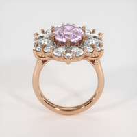 3.22 Ct. Pinkish Purple Sapphire Ring, 14K Rose Gold 3