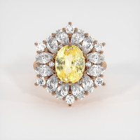 4.01 Ct. Sapphire Ring, 18K Rose Gold 1