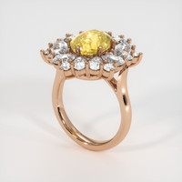 4.01 Ct. Sapphire Ring, 18K Rose Gold 2