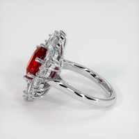 3.62 Ct. Ruby Ring, 14K White Gold 4