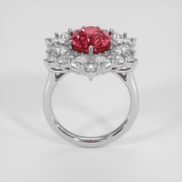 5.15 Ct. Padparadscha Sapphire Ring, 14K White Gold 3