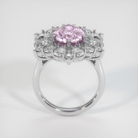3.22 Ct. Pinkish Purple Sapphire Ring, 14K White Gold 3