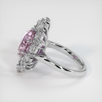 3.22 Ct. Pinkish Purple Sapphire Ring, 14K White Gold 4