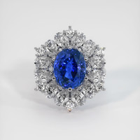 5.58 Ct. Sapphire Ring, 18K White Gold 1