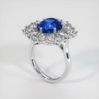 5.58 Ct. Sapphire Ring, 18K White Gold 2