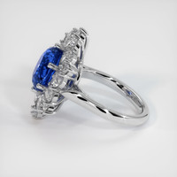 5.58 Ct. Sapphire Ring, 18K White Gold 4