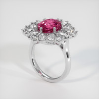 4.88 Ct. Sapphire Ring, 18K White Gold 2