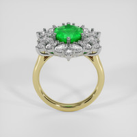 1.91 Ct. Emerald Ring, 18K White & Yellow 3