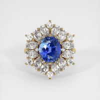 3.49 Ct. Sapphire Ring, 14K Yellow Gold 1