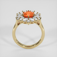 3.40 Ct. Orange Spessartite Garnet Ring, 14K Yellow Gold 3
