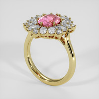 2.78 Ct. Pink Malaya Garnet Ring, 14K Yellow Gold 2