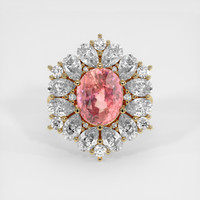 4.50 Ct. Sapphire Ring, 14K Yellow Gold 1