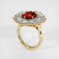 4.10 Ct. Ruby Ring, 14K Yellow Gold 2
