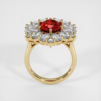 4.10 Ct. Ruby Ring, 14K Yellow Gold 3