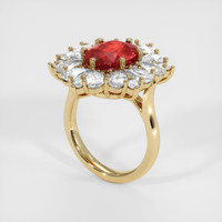 4.26 Ct. Ruby Ring, 14K Yellow Gold 2