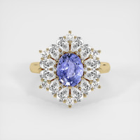 2.57 Ct. Sapphire Ring, 14K Yellow Gold 1