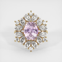 3.22 Ct. Sapphire Ring, 14K Yellow Gold 1