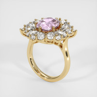 3.22 Ct. Sapphire Ring, 14K Yellow Gold 2