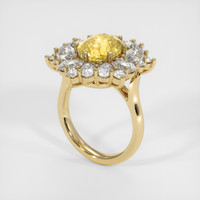 4.01 Ct. Sapphire Ring, 14K Yellow Gold 2