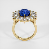 5.58 Ct. Blue Sapphire Ring, 18K Yellow Gold 3