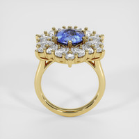 2.43 Ct. Blue Sapphire Ring, 18K Yellow Gold 3