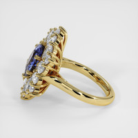 2.43 Ct. Blue Sapphire Ring, 18K Yellow Gold 4
