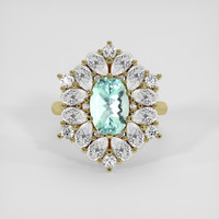 1.68 Ct. Emerald Ring, 18K Yellow Gold 1