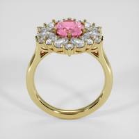 2.78 Ct. Pink Malaya Garnet Ring, 18K Yellow Gold 3