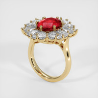 Ruby Ring 4.12 Ct., 18K Yellow Gold Preview