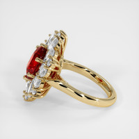3.62 Ct. Ruby Ring, 18K Yellow Gold 4