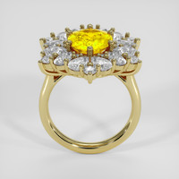3.48 Ct. Yellow Sapphire Ring, 18K Yellow Gold 3