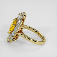 3.48 Ct. Yellow Sapphire Ring, 18K Yellow Gold 4