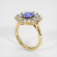 2.57 Ct. Sapphire Ring, 18K Yellow Gold 2