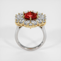 Ruby Ring 4.10 Ct., 14K Yellow White Preview